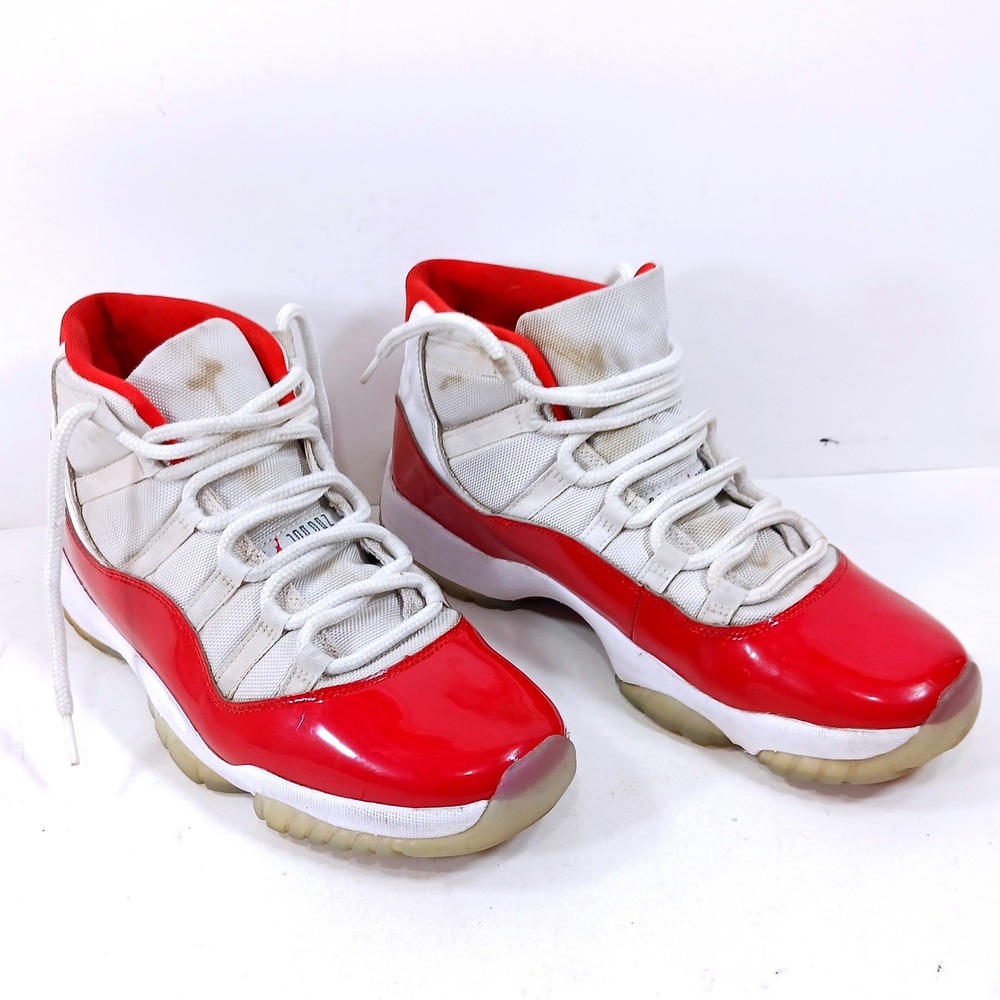 Air Jordan 11 Retro Cherry 2022 White Varsity‎ Red CT8012-116 Mens Size 11